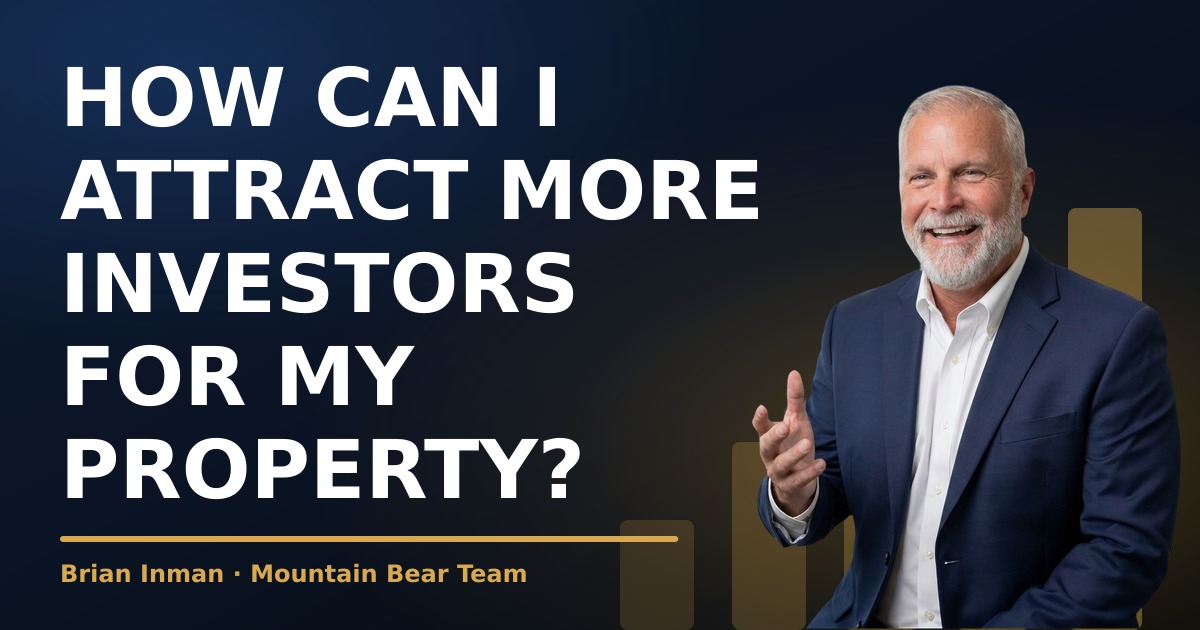 How can I attract more investors for my property?