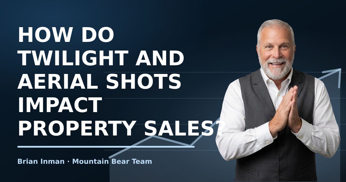 How do twilight and aerial shots impact property sales?