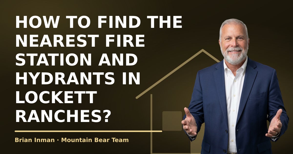 How to find the nearest fire station and hydrants in Lockett Ranches?