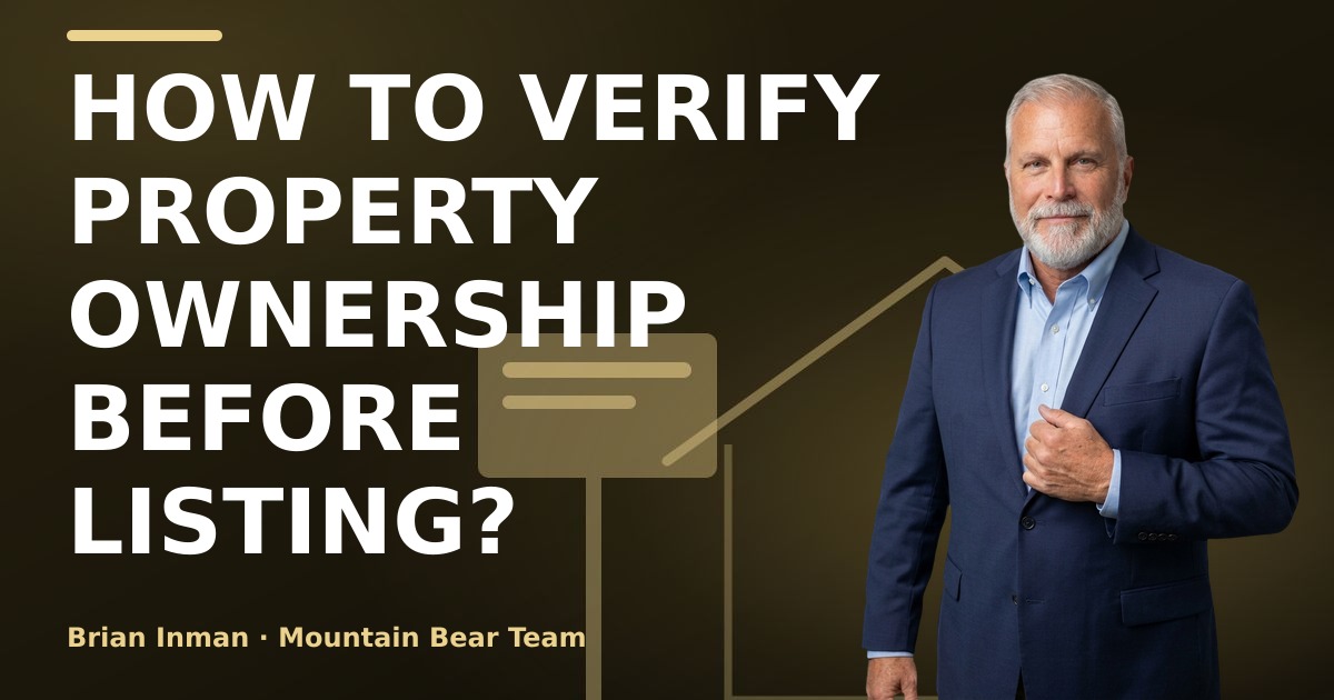 How to verify property ownership before listing?