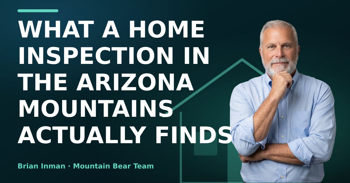 What a Home Inspection in the Arizona Mountains Actually Finds
