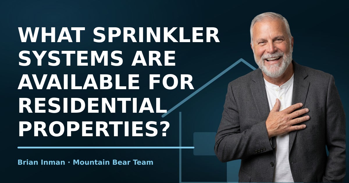 What sprinkler systems are available for residential properties?